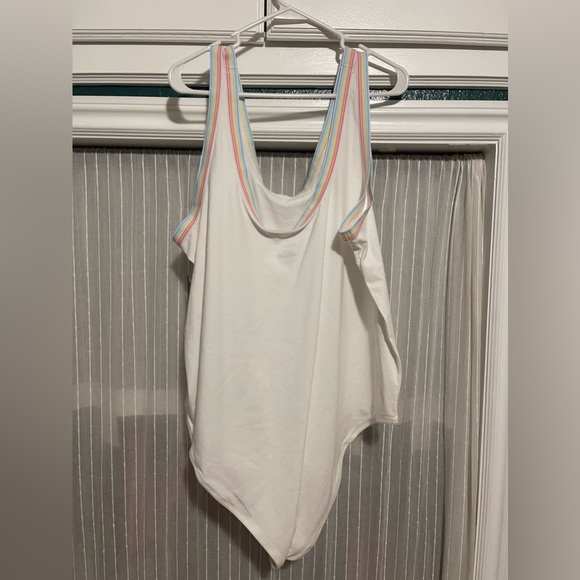 Rainbow Trim Bodysuit - Picture 2 of 2